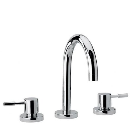 JEWEL FAUCET Jewel Faucet 16214 Chrome Two Lever Handle Widespread Lavatory Faucet 16214